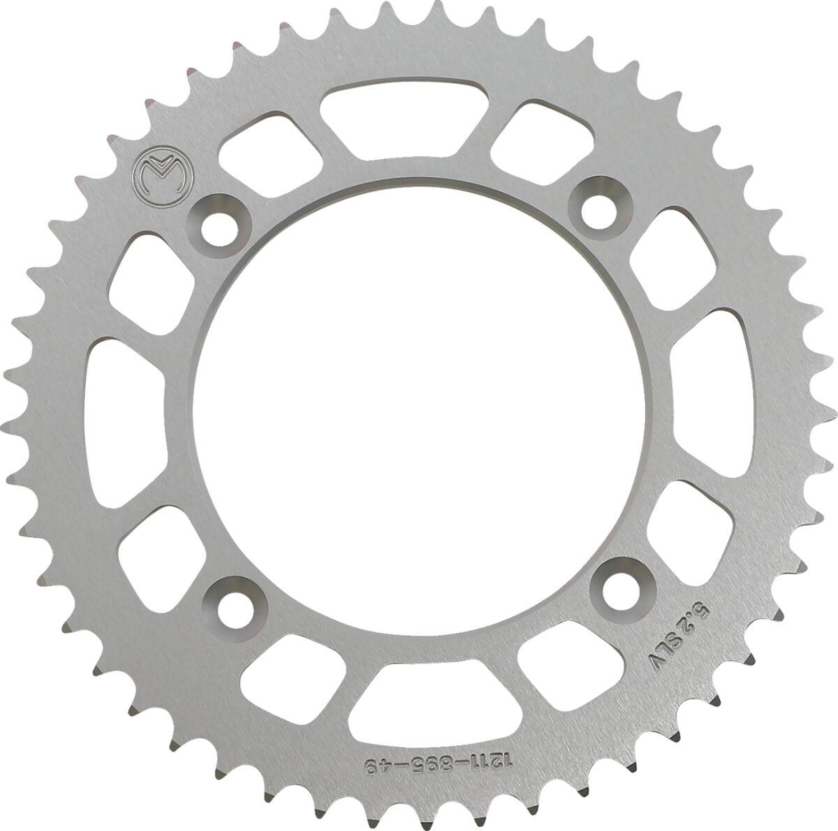 1211-895-49-11 - Moose Racing Rear Aluminium Sprocket For KTM SX105 2004-2010 Rear Silver 49T
