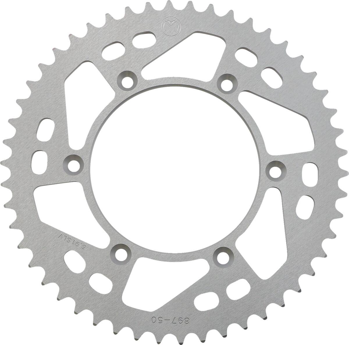 1211-897-50-11 - Moose Racing Aluminium Sprocket For KTM Adventure 640 1999-2006 Rear Silver 50T