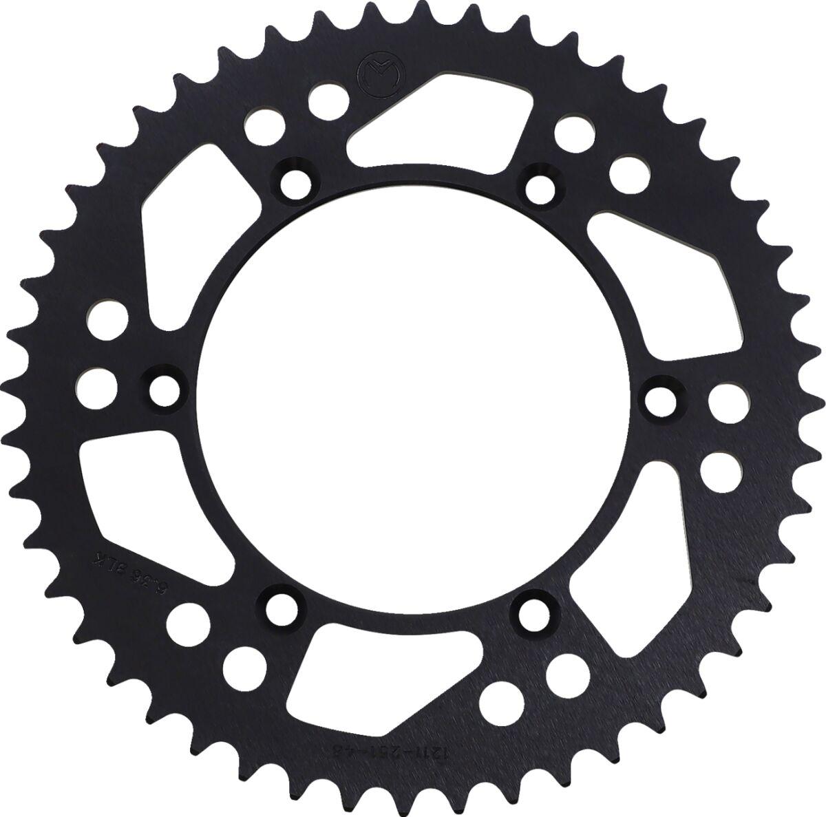 1211-251-48-10 - Moose Racing Aluminium Sprocket For Yamaha TTR230 2005-2017 Rear Black 48T