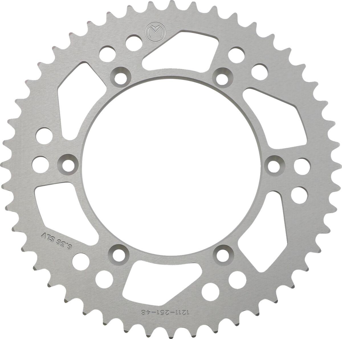 1211-251-48-11 - Moose Racing Aluminium Sprocket For Yamaha TTR230 2005-2017 Rear Silver 48T