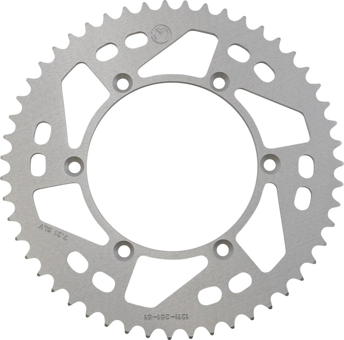 1211-251-51-11 - Moose Racing Aluminium Sprocket For Yamaha TTR230 2005-2017 Rear Silver 51T