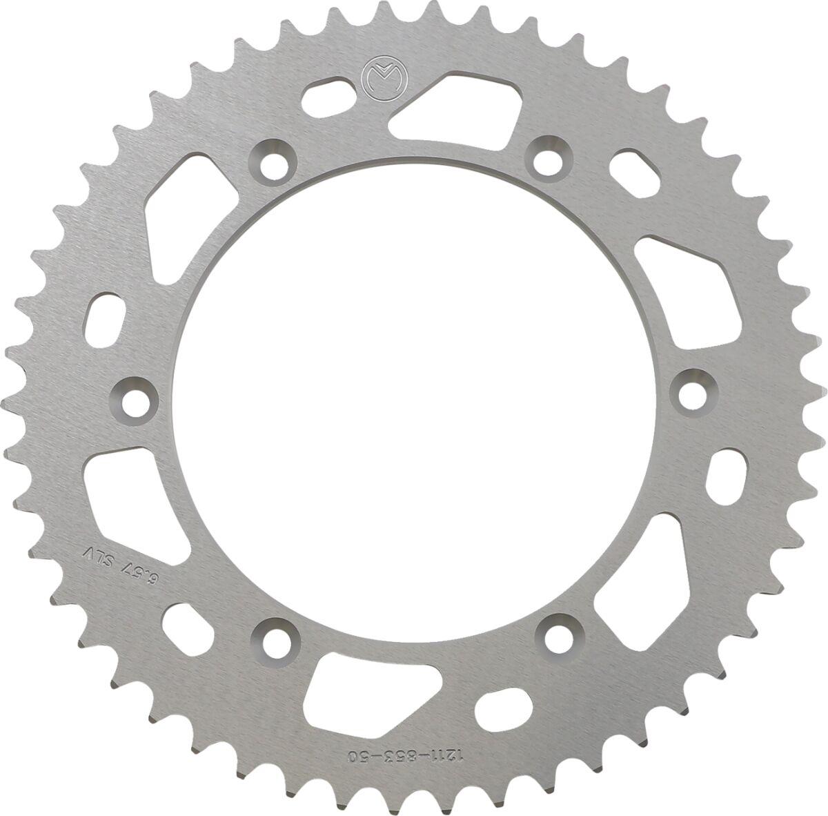1211-853-50-11 - Moose Racing Rear Aluminium Sprocket For Yamaha DT200R 1989-1990 Rear Silver 50T