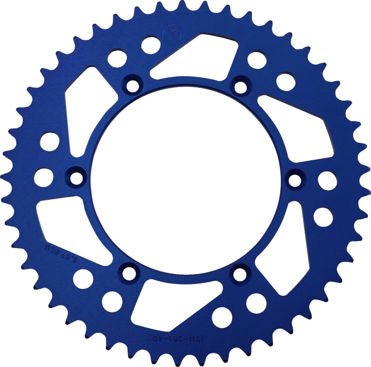 1211-251-49-12 - Moose Racing Aluminium Sprocket For Yamaha TTR230 2005-2017 Rear Blue 49T