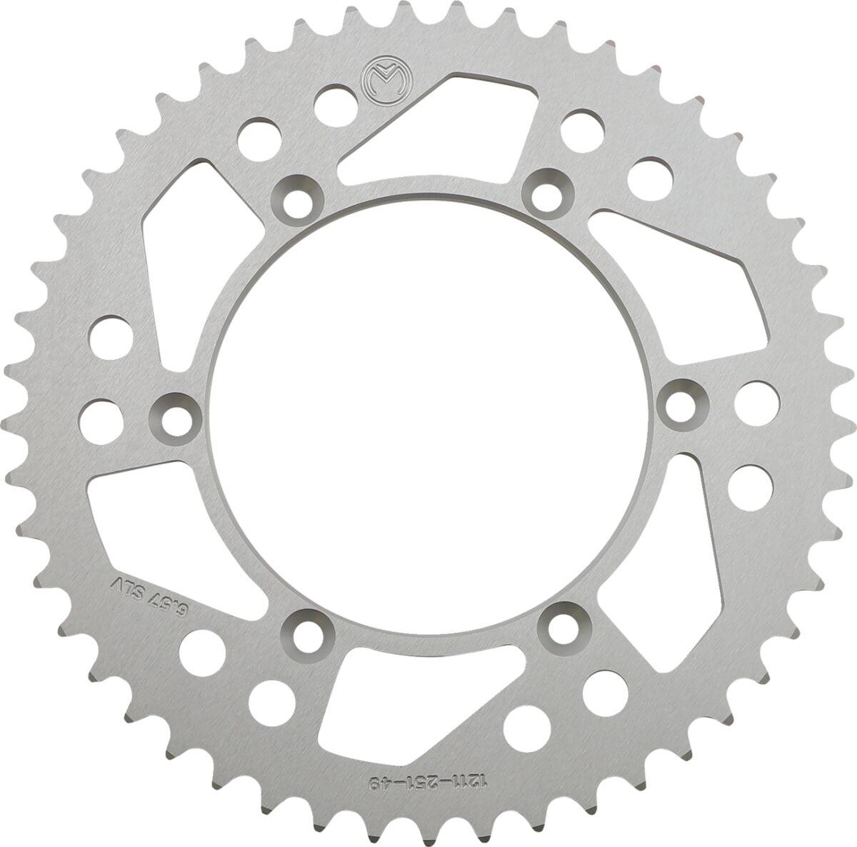 1211-251-49-11 - Moose Racing Aluminium Sprocket For Yamaha TTR230 2005-2017 Rear Silver 49T