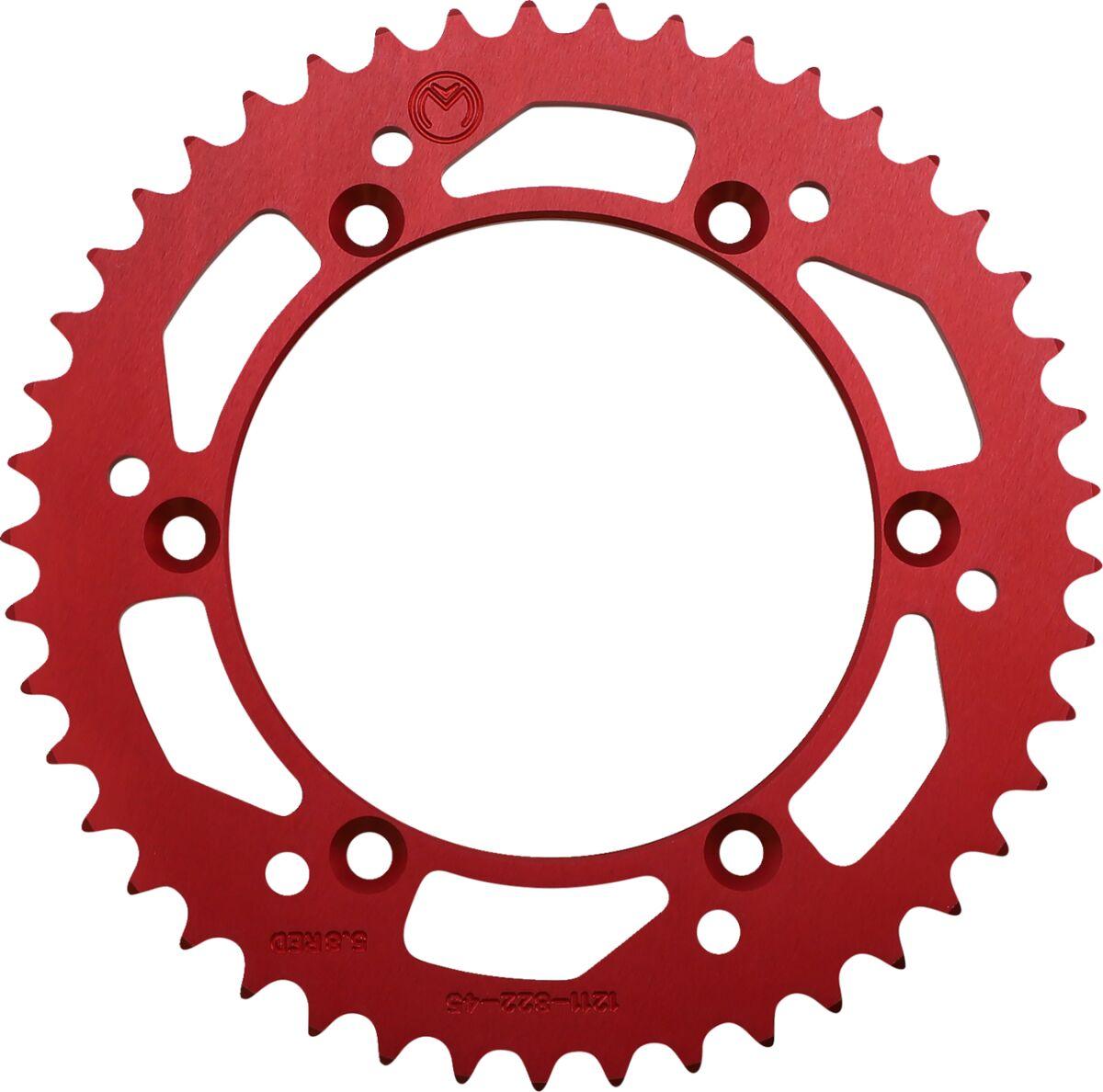 1211-822-45-13 - Moose Racing Aluminium Sprocket For Husqvarna AE 430 Rear Red 45T 1986-1988