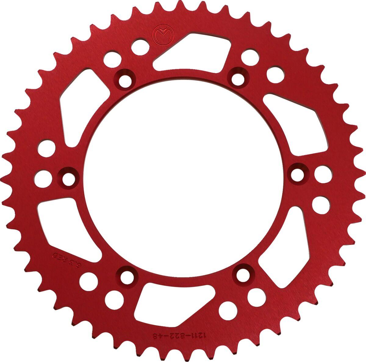 1211-822-48-13 - Moose Racing Aluminium Sprocket For Husqvarna AE 430 Rear Red 48T 1986-1988