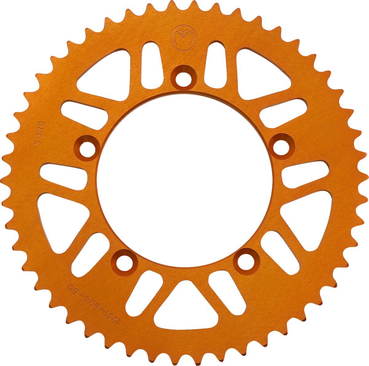 1211-894-50-14 - Moose Racing Rear Aluminium Sprocket For Gas Gas MC65 2021-2023 Rear Orange 50T