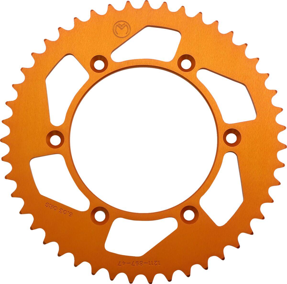 1211-897-47-14 - Moose Racing Aluminium Sprocket For KTM Adventure 640 Rear Orange 47T 1999-2006