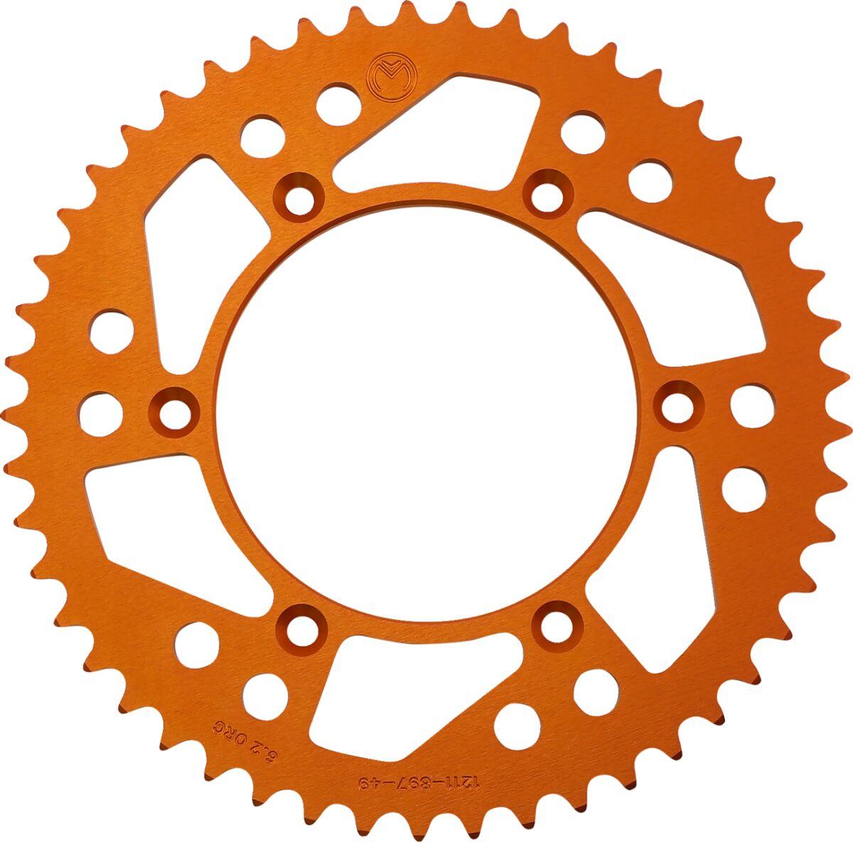1211-897-49-14 - Moose Racing Aluminium Sprocket For KTM Adventure 640 Rear Orange 49T 1999-2006