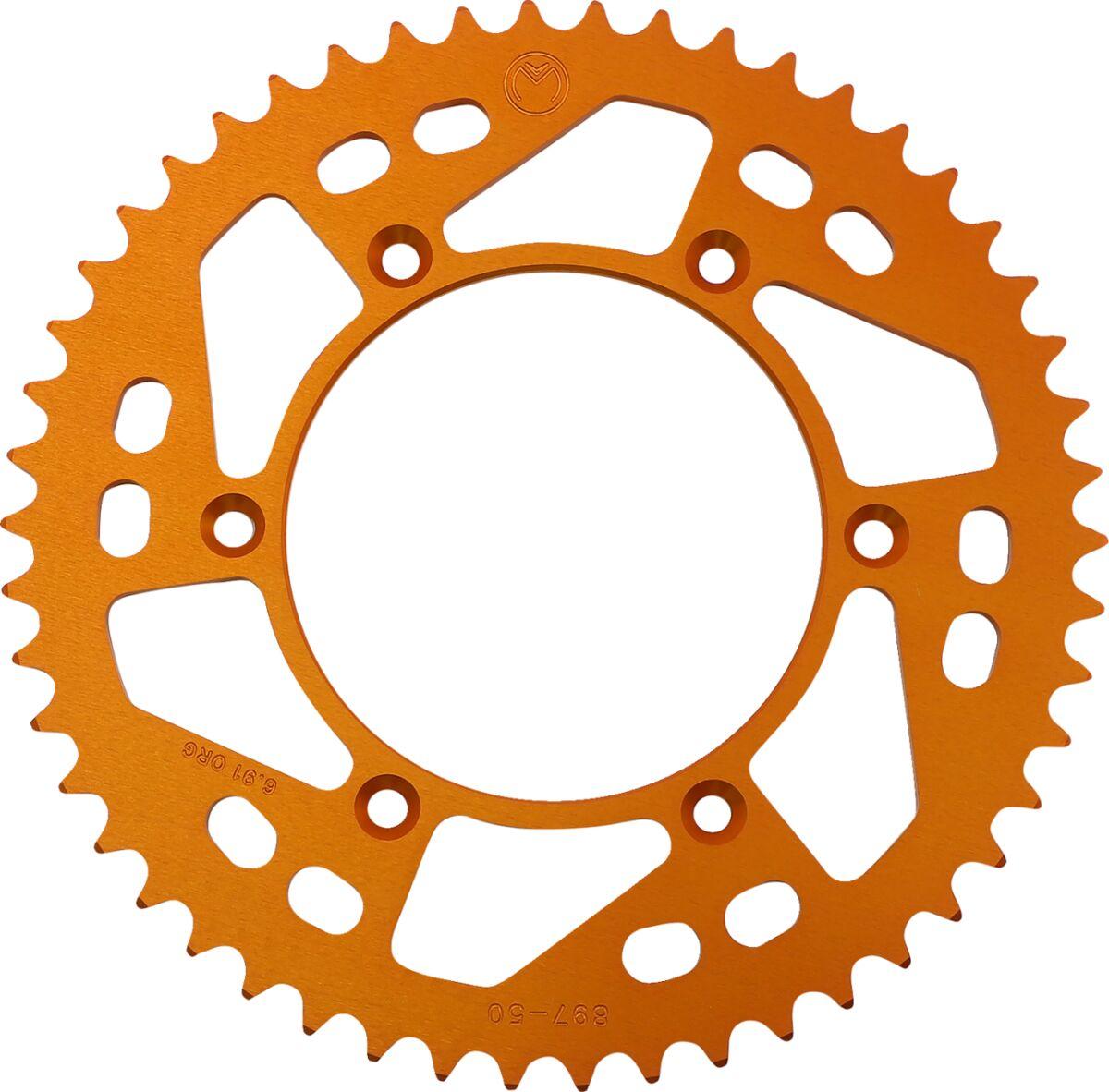 1211-897-50-14 - Moose Racing Aluminium Sprocket For KTM Adventure 640 Rear Orange 50T 1999-2006