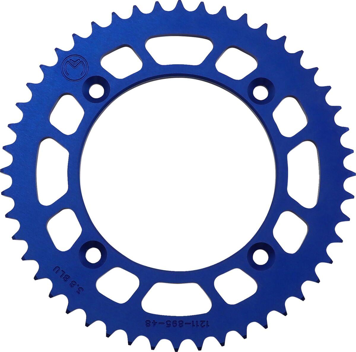 1211-895-48-12 - Moose Racing Rear Aluminium Sprocket For KTM SX105 2004-2010 Rear Blue 48T