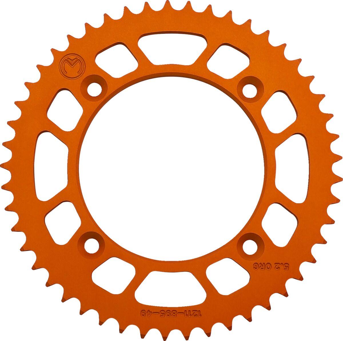 1211-895-49-14 - Moose Racing Rear Aluminium Sprocket For Gas Gas MC85 2022-2024 Rear Orange 49T
