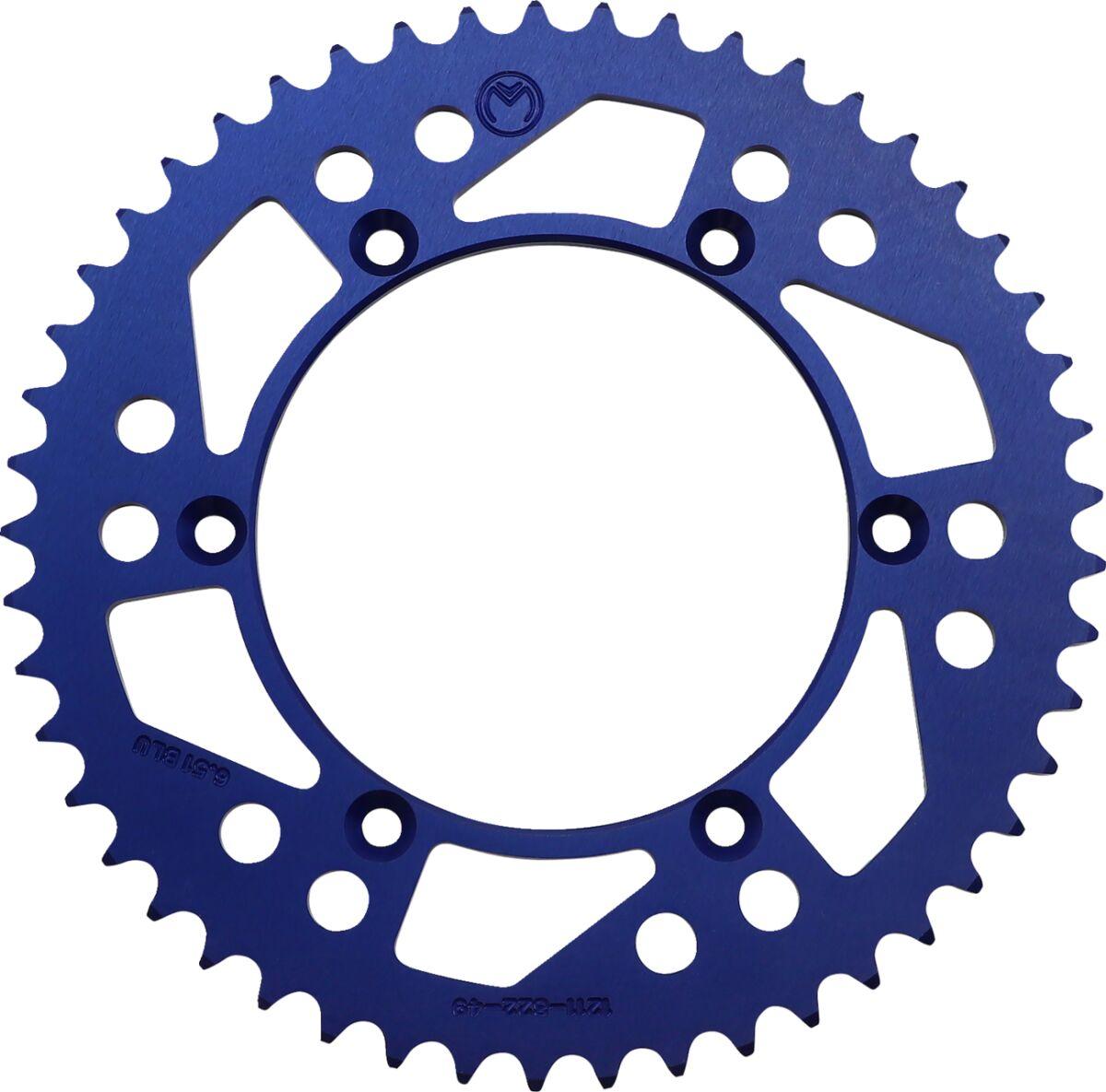 1211-822-49-12 - Moose Racing Rear Aluminium Sprocket For Husqvarna CR125 1991-2013 Rear Blue 49T