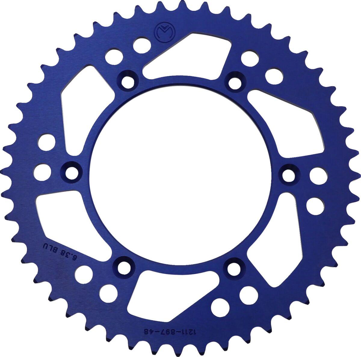 1211-897-48-12 - Moose Racing Aluminium Sprocket For KTM Adventure 640 Rear Blue 48T 1999-2006