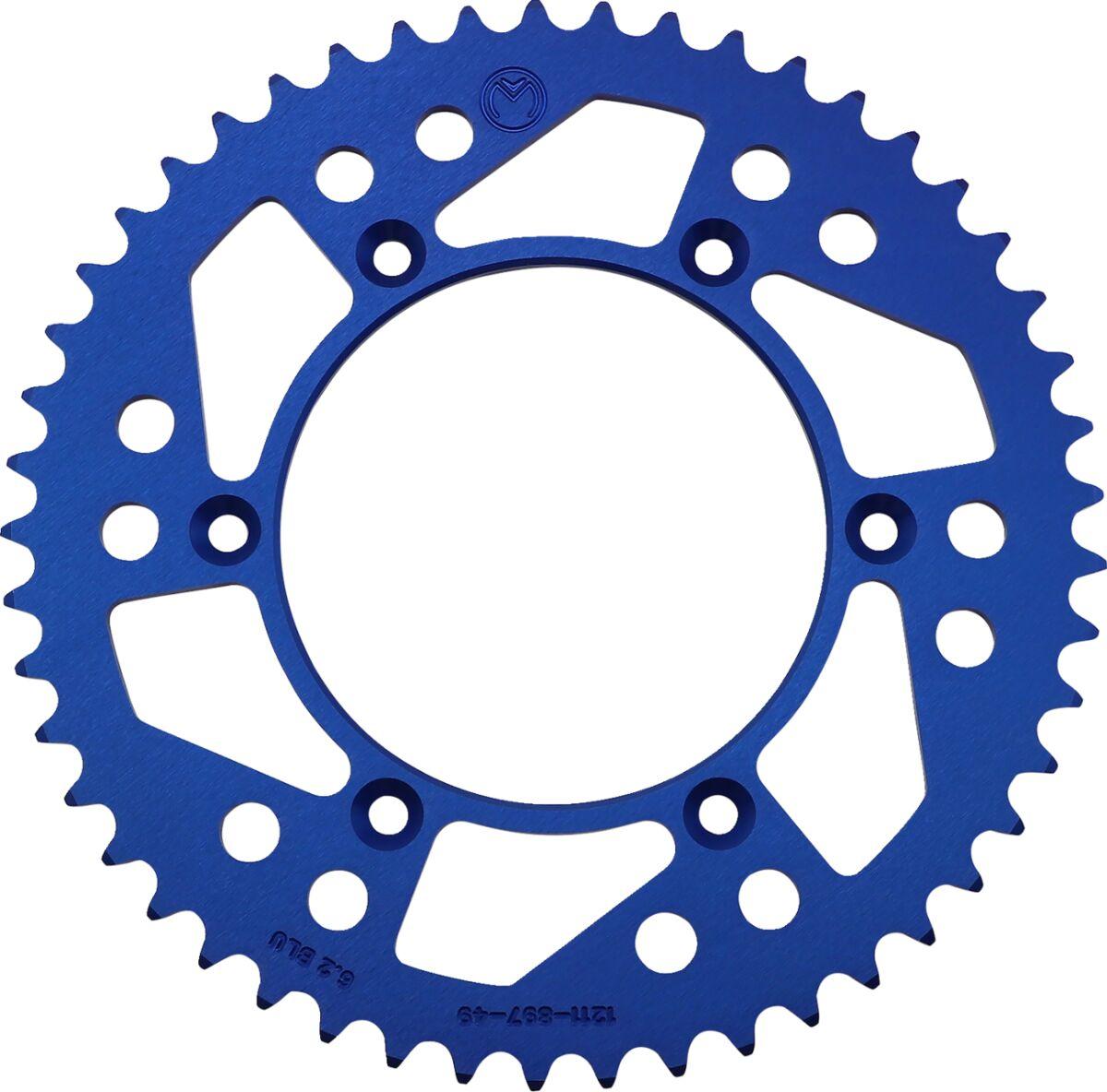 1211-897-49-12 - Moose Racing Aluminium Sprocket For KTM Adventure 640 Rear Blue 49T 1999-2006