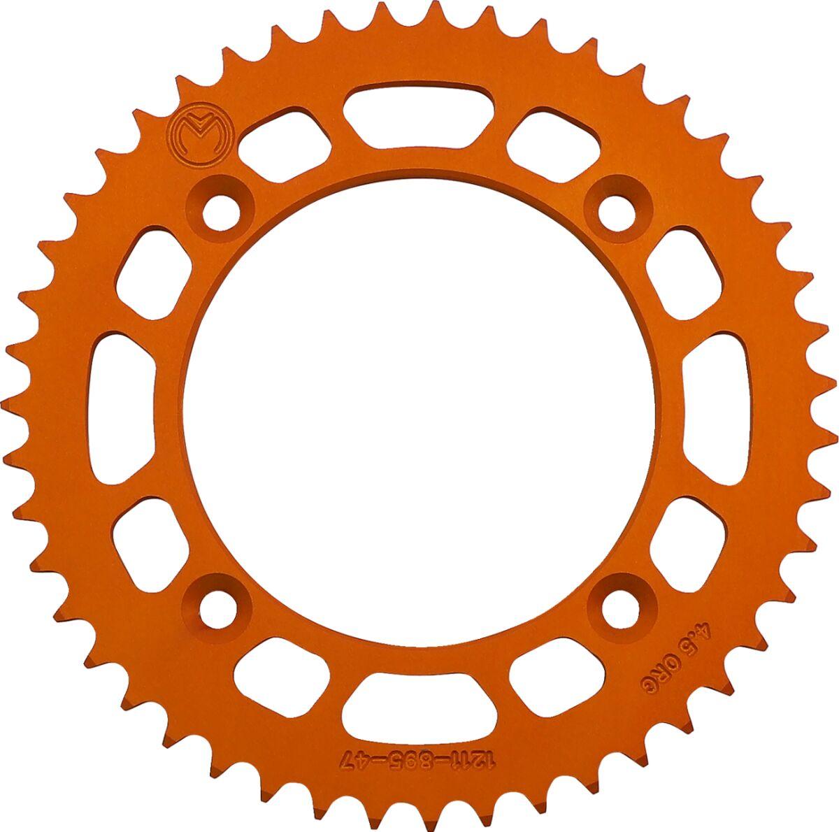 1211-895-47-14 - Moose Racing Rear Aluminium Sprocket For Gas Gas MC85 2022-2024 Rear Orange 47T