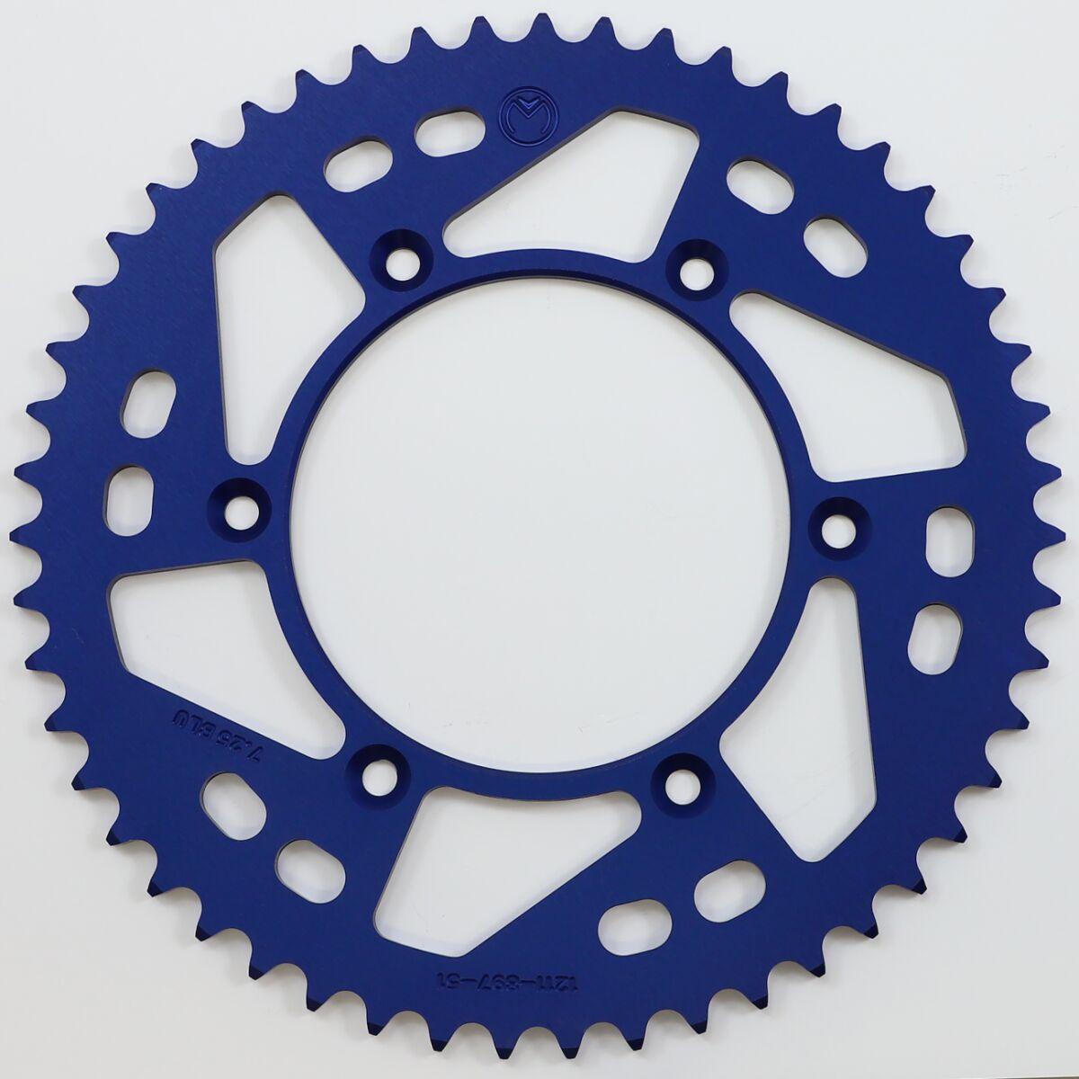 1211-897-51-12 - Moose Racing Aluminium Sprocket For KTM Adventure 640 Rear Blue 51T 1999-2006