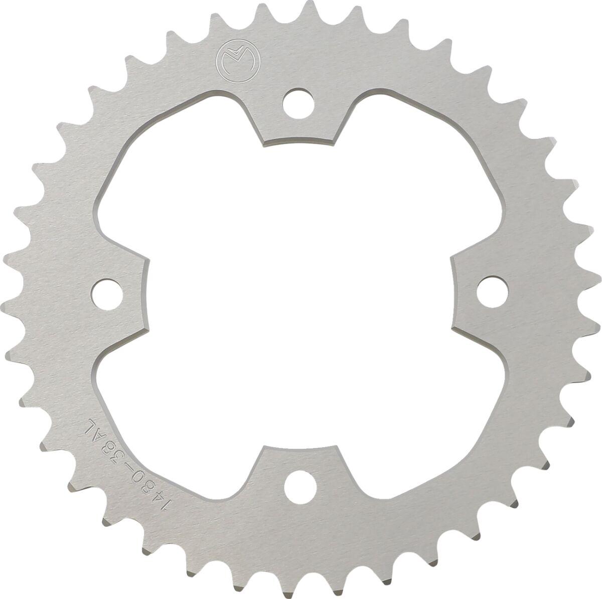 1480-38AL - Moose Racing Aluminium Rear Sprocket ATV For Polaris Predator 500 2X4 2003-2007 Rear Silver 38T