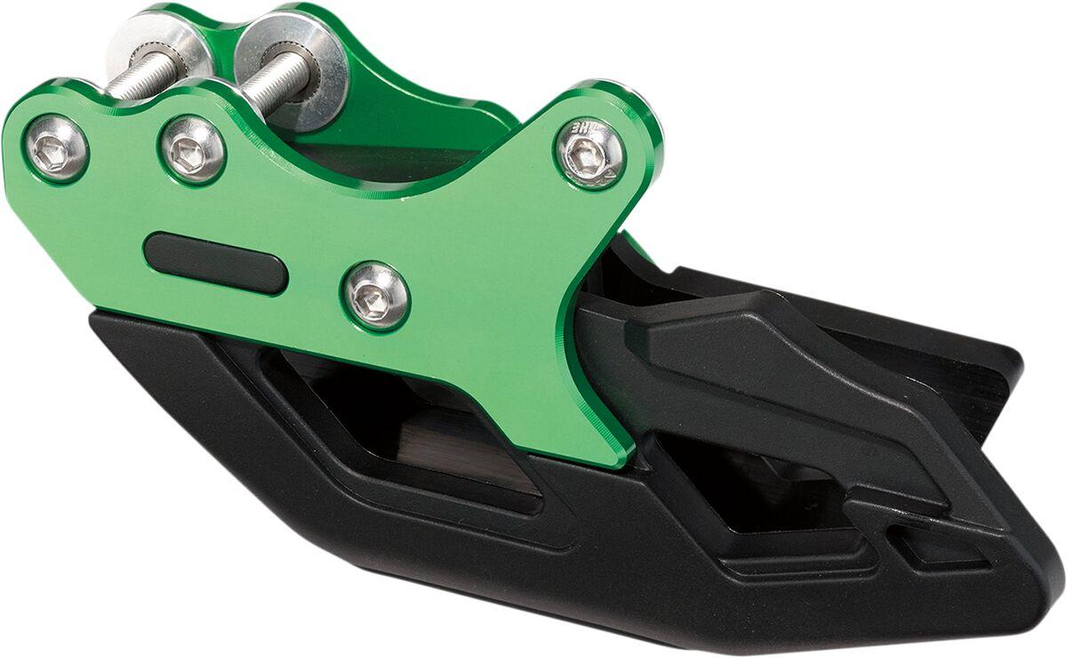 G32-2302BGN - Moose Racing MR-1 Colored AL Chain Guide For Kawasaki KXF250 2009-2020 Black/Green