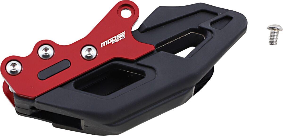 G32-1301 BR - Moose Racing MR-1 Colored AL Chain Guide For Honda CRF250R 2007-2023 Black/Red