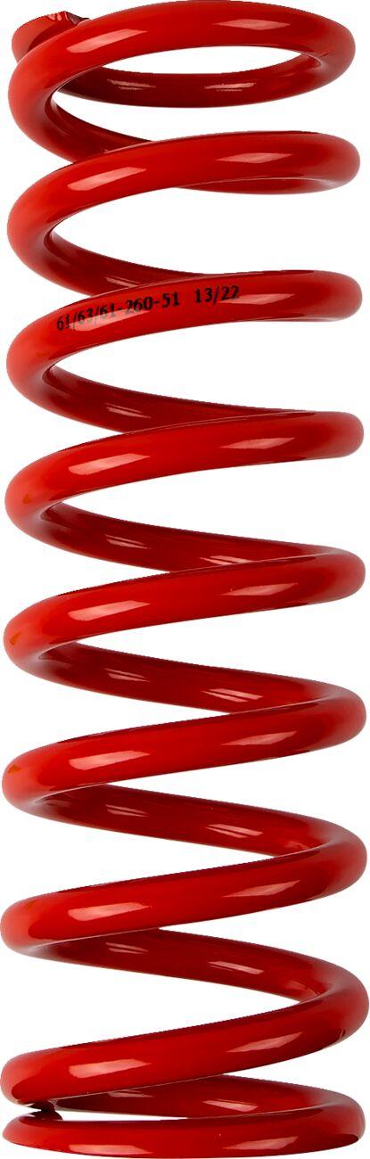 1312-0971 - Moose Racing Shock Spring For TM CC 250FI 2019 51 N/mm - Red