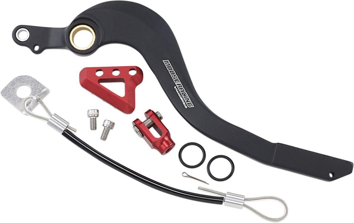 82-0104-21-11 - Moose Racing Brake Pedal For Honda CRF250R 2004-2017 - Black/Red