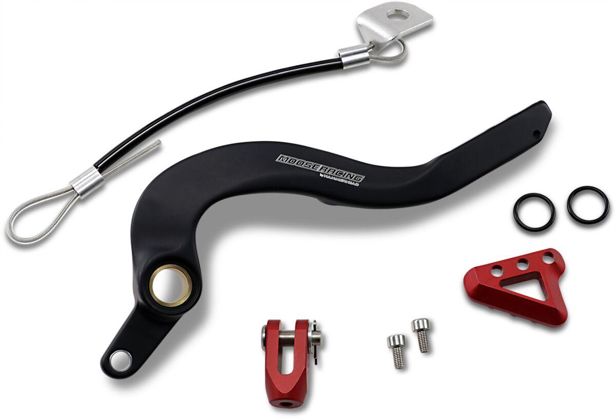 82-0107-21-11 - Moose Racing Brake Pedal For Honda CRF250R 2018-2024 - Black/Red