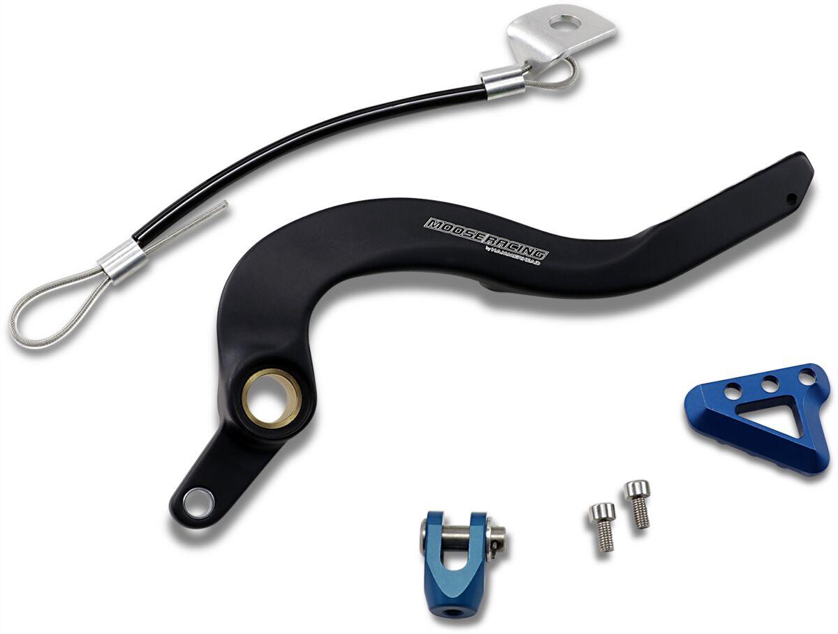 82-0222-21-22 - Moose Racing Brake Pedal For Yamaha WRF250 2015-2018 - Black/Blue