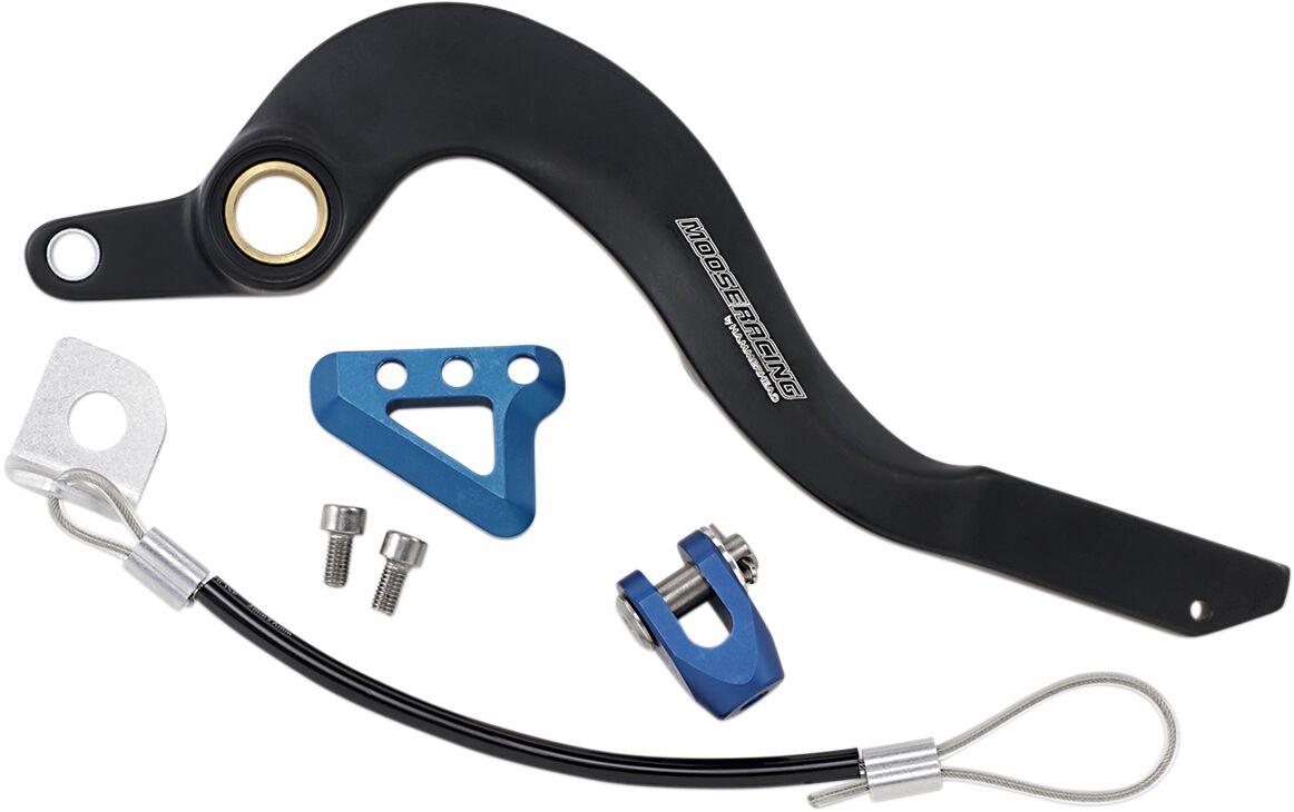 82-0223-21-22 - Moose Racing Brake Pedal For Yamaha WRF450 2012-2018 - Black/Blue