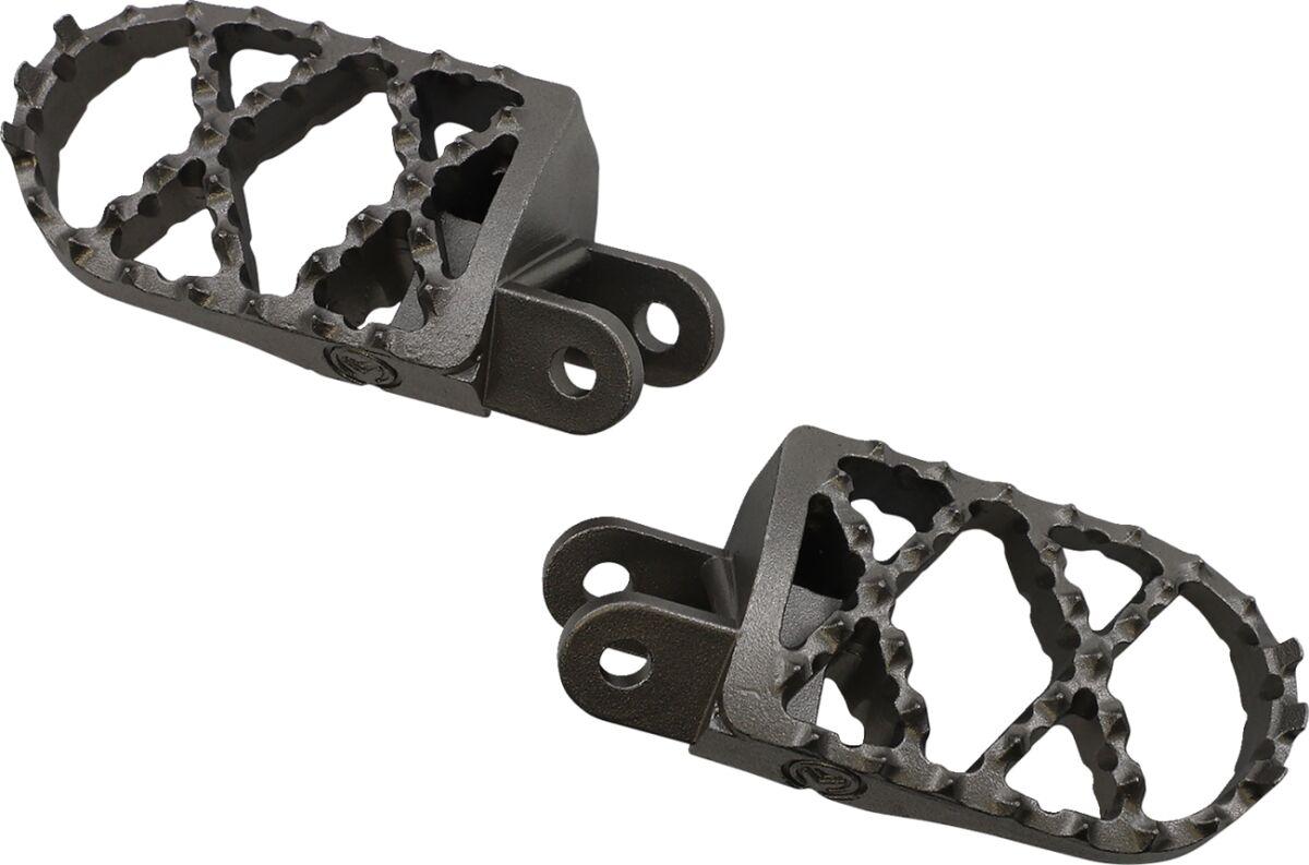 NRXR-5 - Moose Racing Pro Footpegs For Honda CR80B 1996-2002 Front/- Chrome