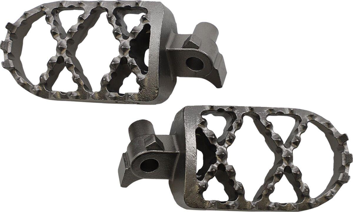 NRRM-5 - Moose Racing Pro Footpegs For Suzuki RM125 2003-2008 Front/- Chrome