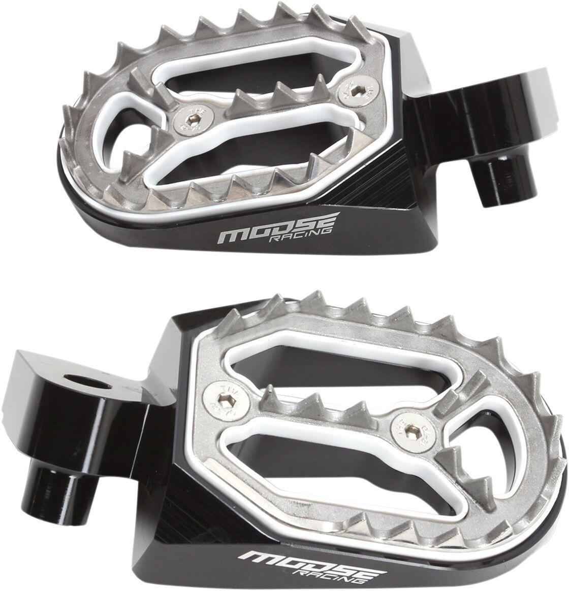 P17-44A6B - Moose Racing Qualifier Footpegs For Gas Gas EC125 1997-2010 - Black