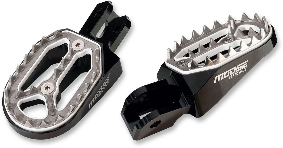 P17-14A5B - Moose Racing Qualifier Foot Pegs For Honda CRF230F 2004-2019 - Black
