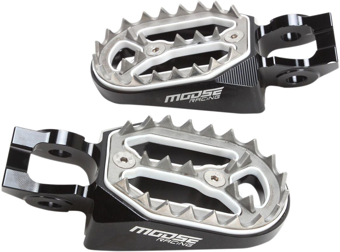 P17-54A4B - Moose Racing Qualifier Footpegs For Gas Gas EC 250 2021-2023 - Black