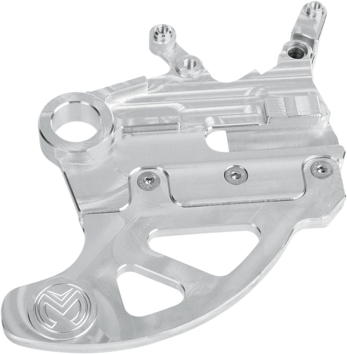 13-061 - Moose Racing Pro Shark Fin Disc Protector with Brake Carrier For Honda CR125 2002-2007 - Silver