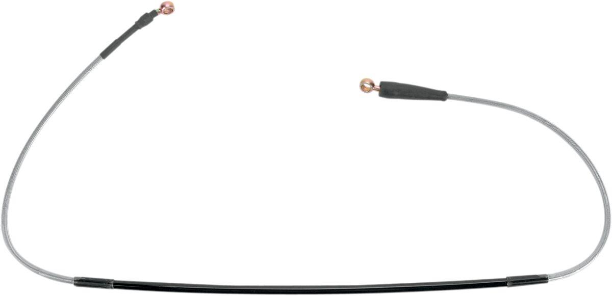 K02-1-041/P-CL - Moose Racing Stainless Steel Braided Brake Hose For Kawasaki KX125 2004-2008 - Silver