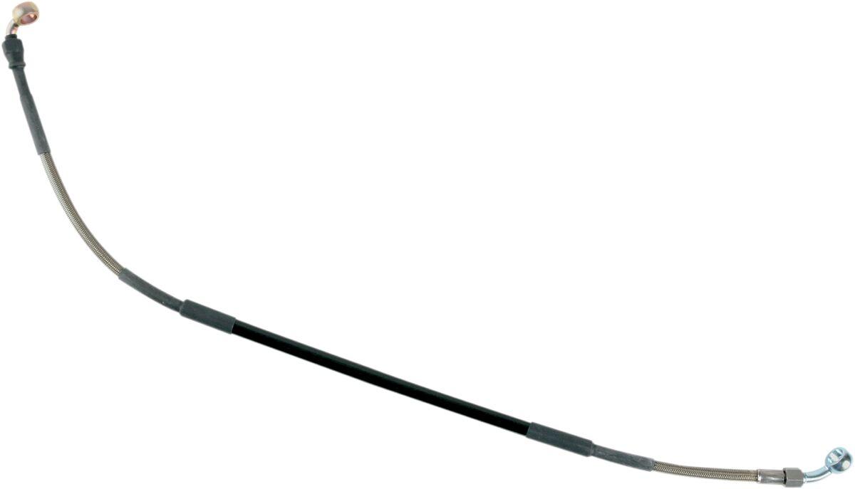 S01-2-034/P-CL - Moose Racing Stainless Steel Braided Brake Hose For Suzuki RM125 2006-2009 Rear - Silver