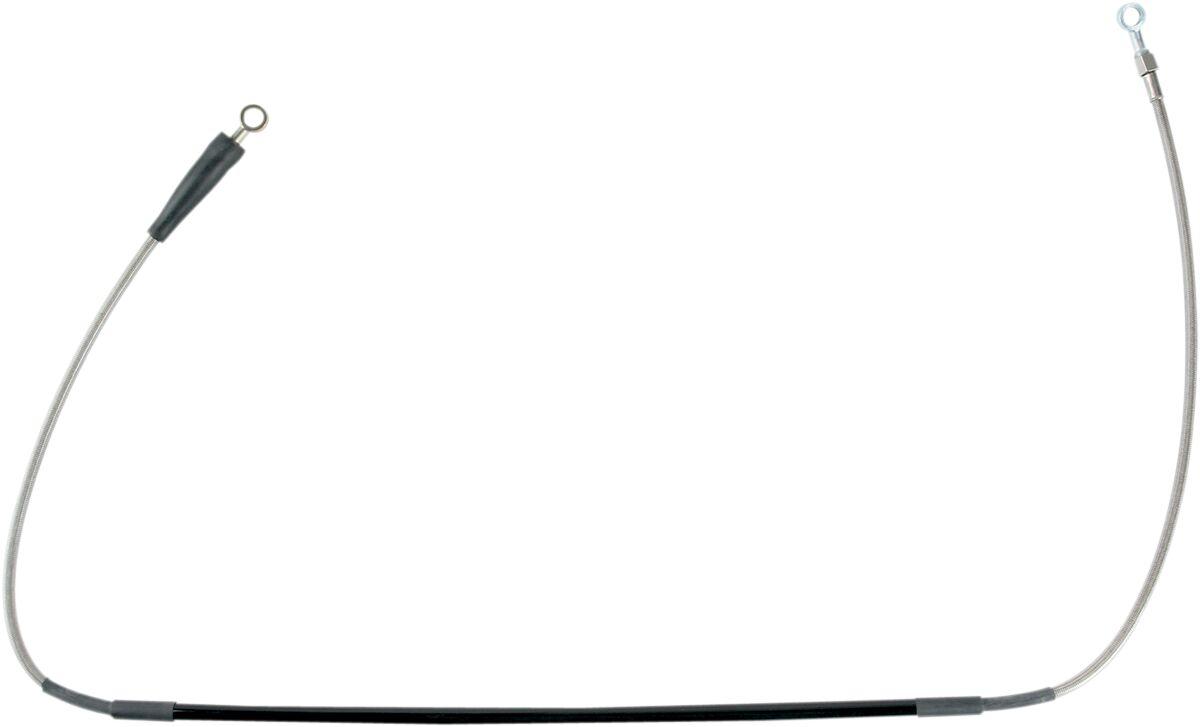 Y01-1-058/P-CL - Moose Racing Stainless Steel Braided Brake Hose For Yamaha YZ125 2005-2008 Front - Silver