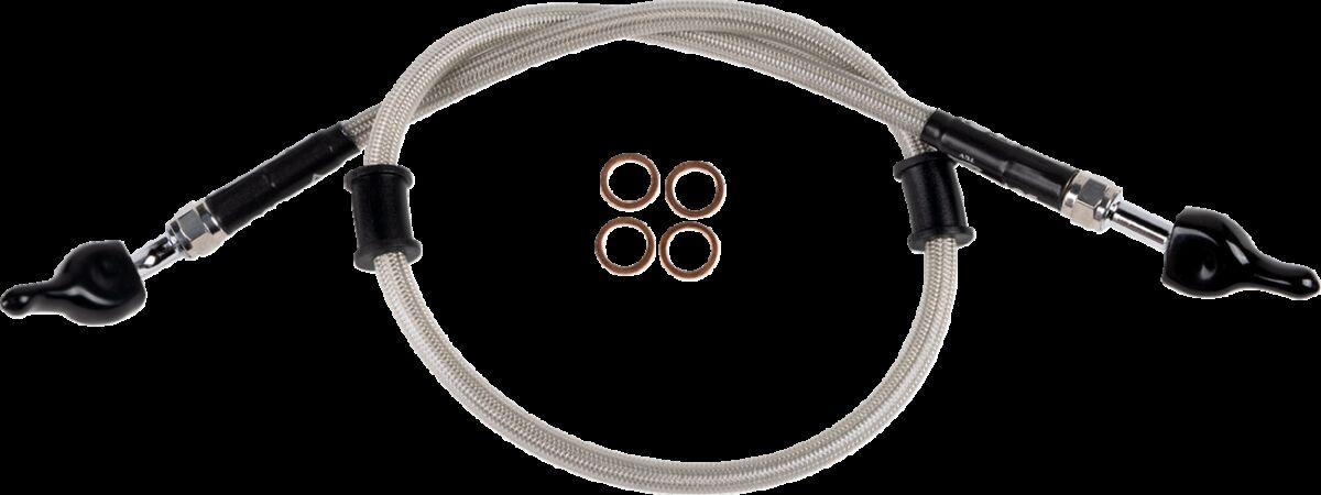 G06-2-004/P-CL - Moose Racing Stainless Steel Brake Hose For Gas Gas EC125 2003-2010 Rear - Braided