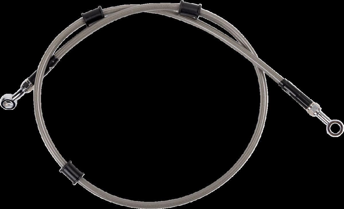 Y01-1-023/P-CL - Moose Racing Stainless Steel Braided Brake Hose For Yamaha XT 250 2008-2024 Front