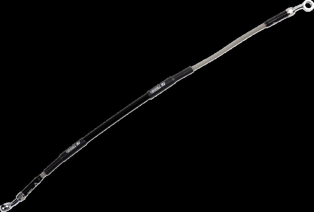 Y01-2-037/P-CL - Moose Racing Stainless Steel Brake Hose For Yamaha YZ65 2018-2024 Rear - Braided