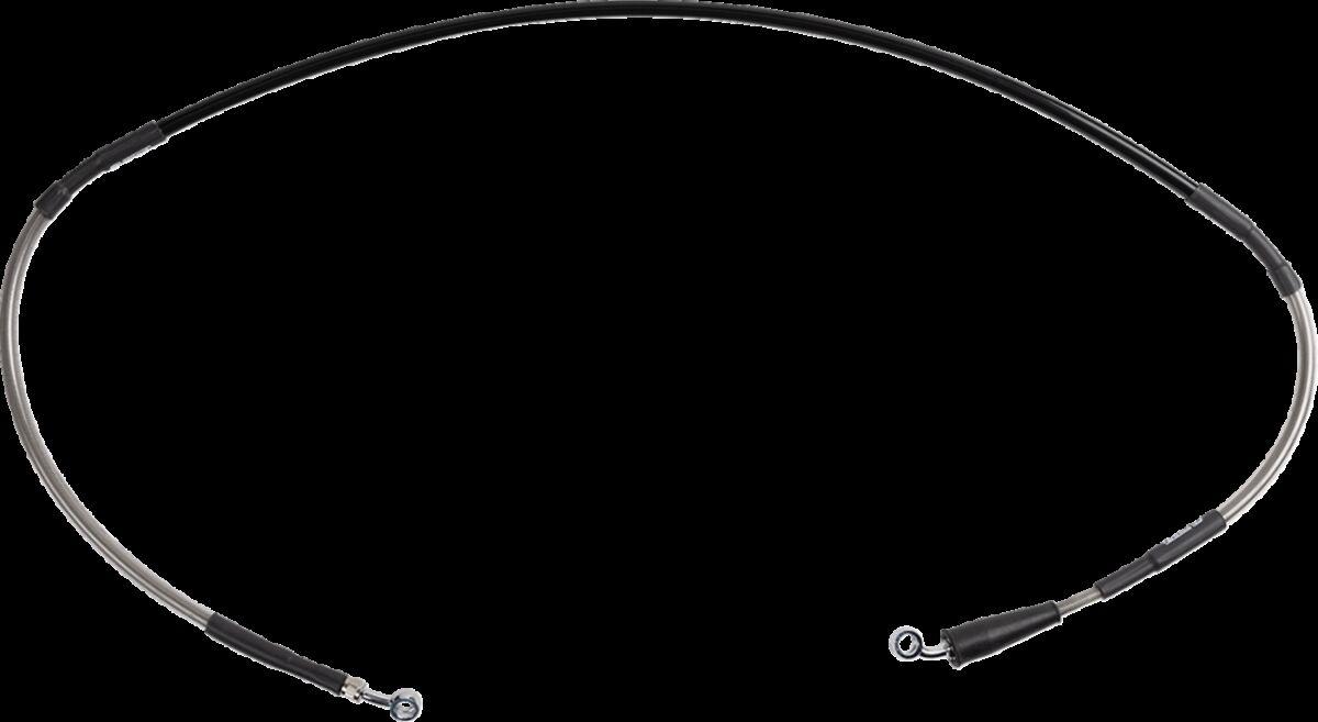 S01-1-042/P-CL - Moose Racing Stainless Steel Brake Hose For Suzuki RMX450 Z 2010-2019 Front - Braided