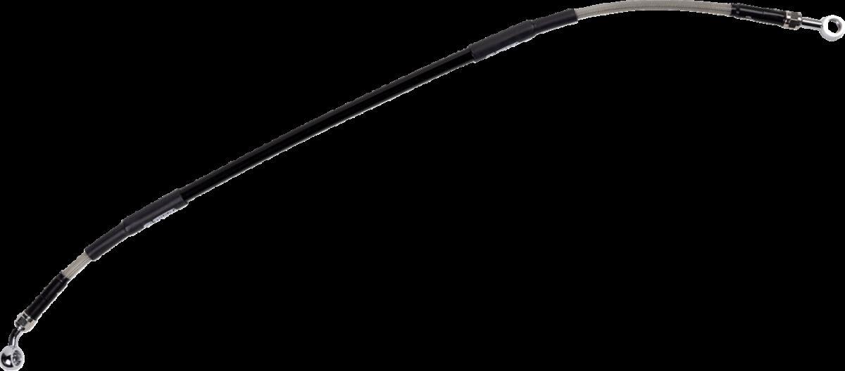 H01-2-011/P-CL - Moose Racing Stainless Steel Brake Hose For Husqvarna SM 450R 2005 Rear - Braided