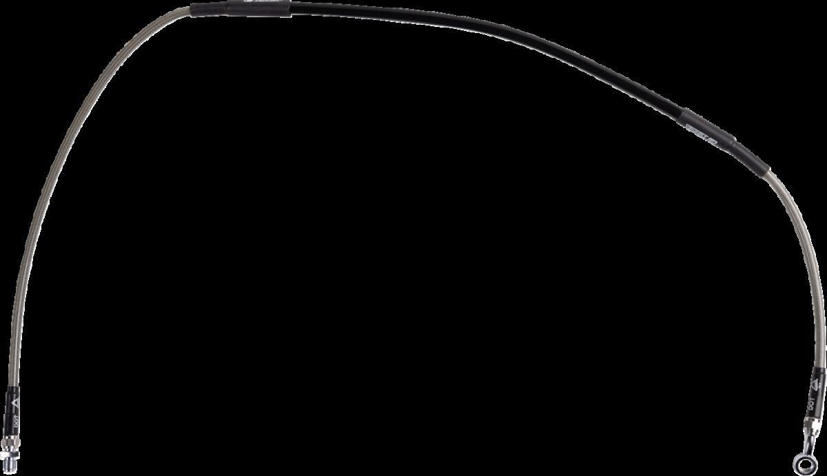 S01-1-029/P-CL - Moose Racing Stainless Steel Brake Hose For Suzuki DRZ125 L 2012-2019 Front - Braided