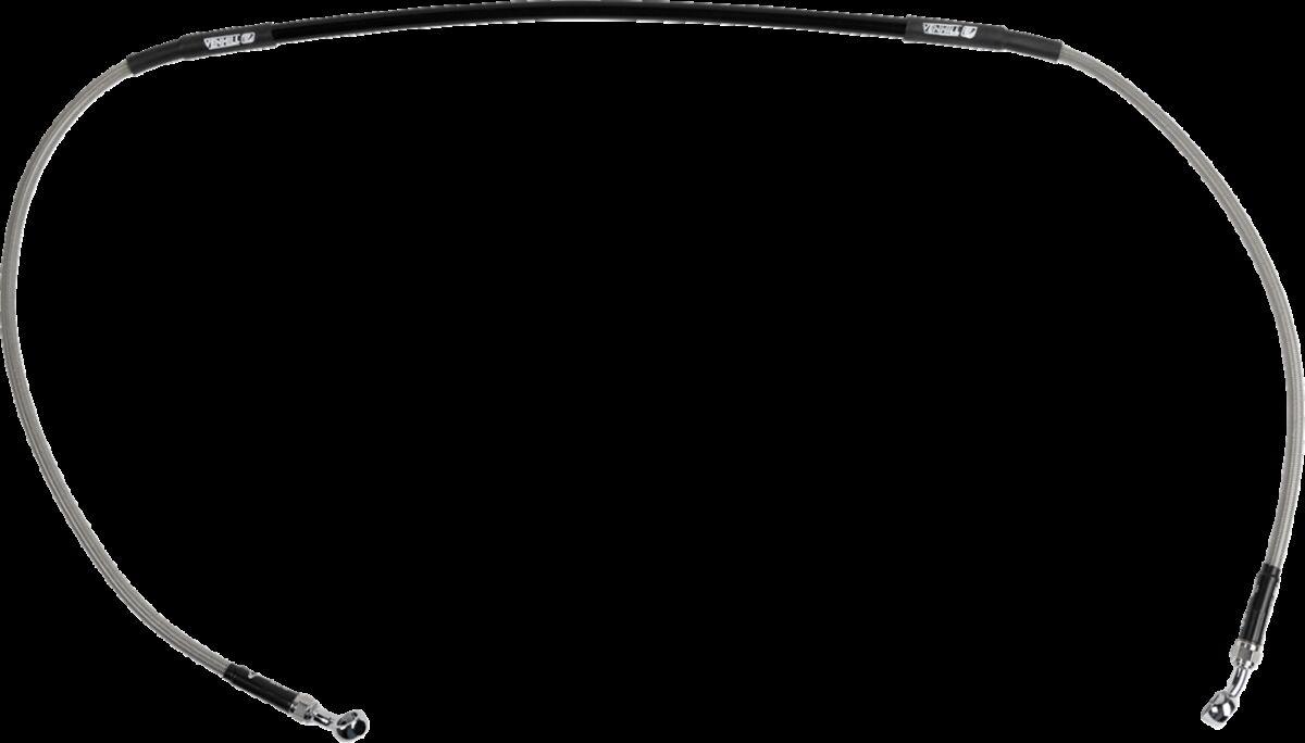 H02-1-074/P-CL - Moose Racing Stainless Steel Brake Hose For Honda CRF250R 2018 Front - Braided