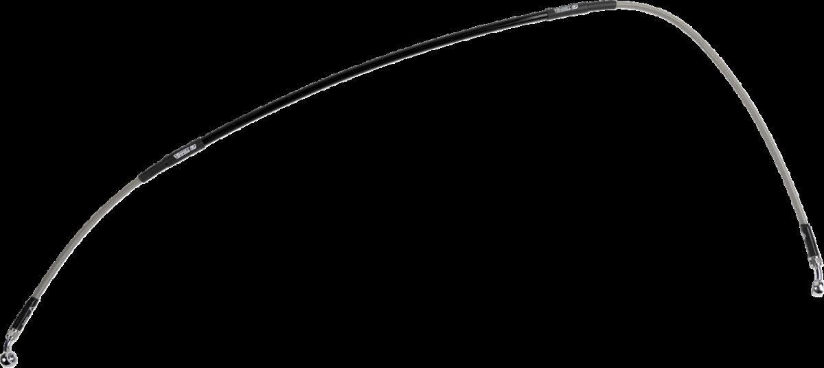 K01-1-048/P-CL - Moose Racing Stainless Steel Brake Hose For Husqvarna FS 450 2015-2024 Front - Braided