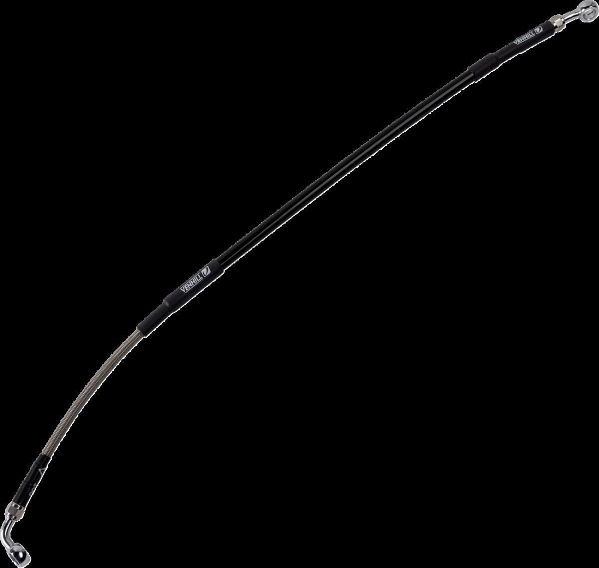 K02-2-033/P - Moose Racing Stainless Steel Braided Brake Hose For Kawasaki KLX140 G 2017-2020 Rear