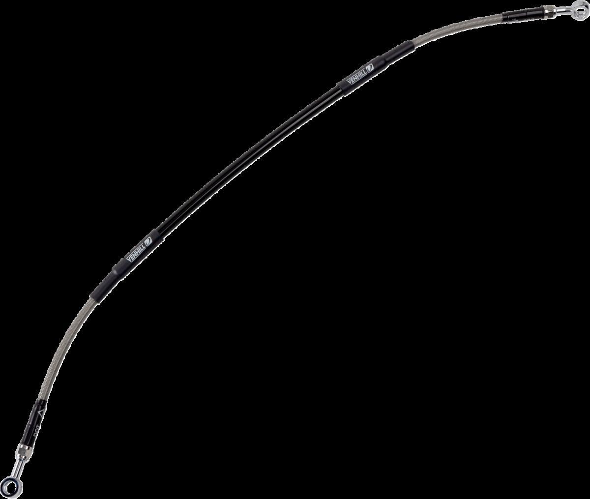 K02-2-030/P - Moose Racing Stainless Steel Braided Brake Hose For Kawasaki KX500 1996-2002 Rear