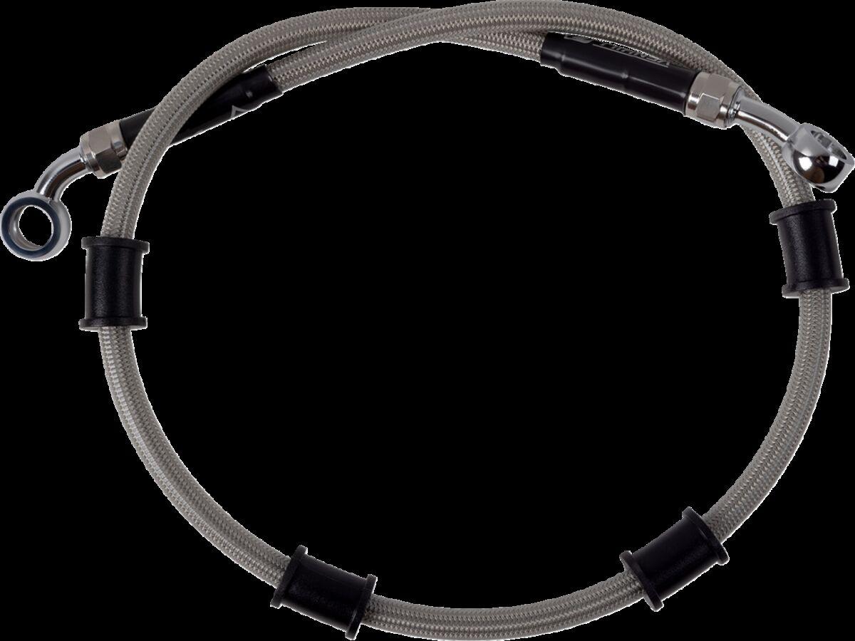 K02-2-035/P - Moose Racing Stainless Steel Braided Brake Hose For Kawasaki KLX230 2021-2023 Rear