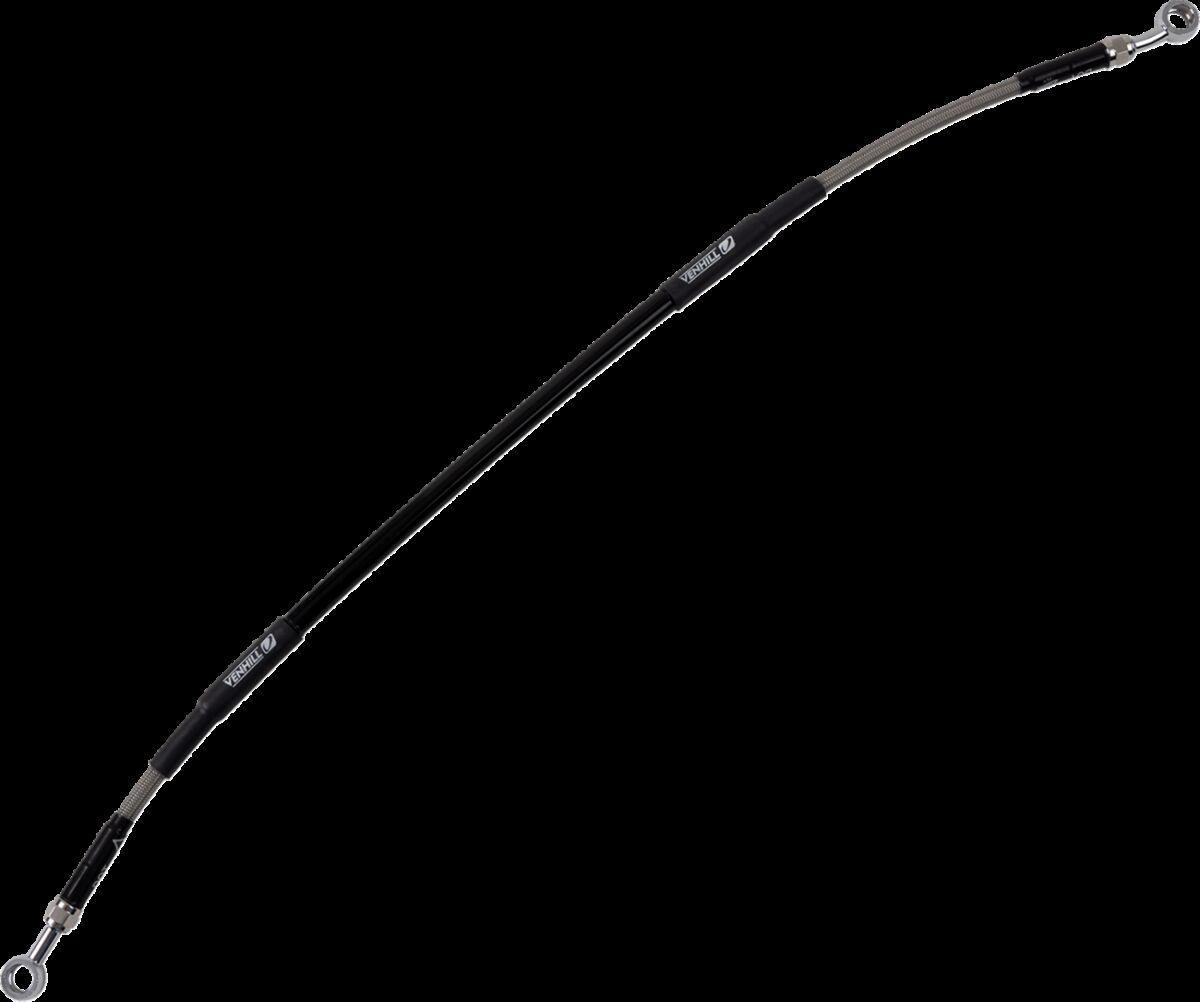 K02-2-037/P-CL - Moose Racing Stainless Steel Braided Brake Hose For Kawasaki KLX300 2021-2026 Rear